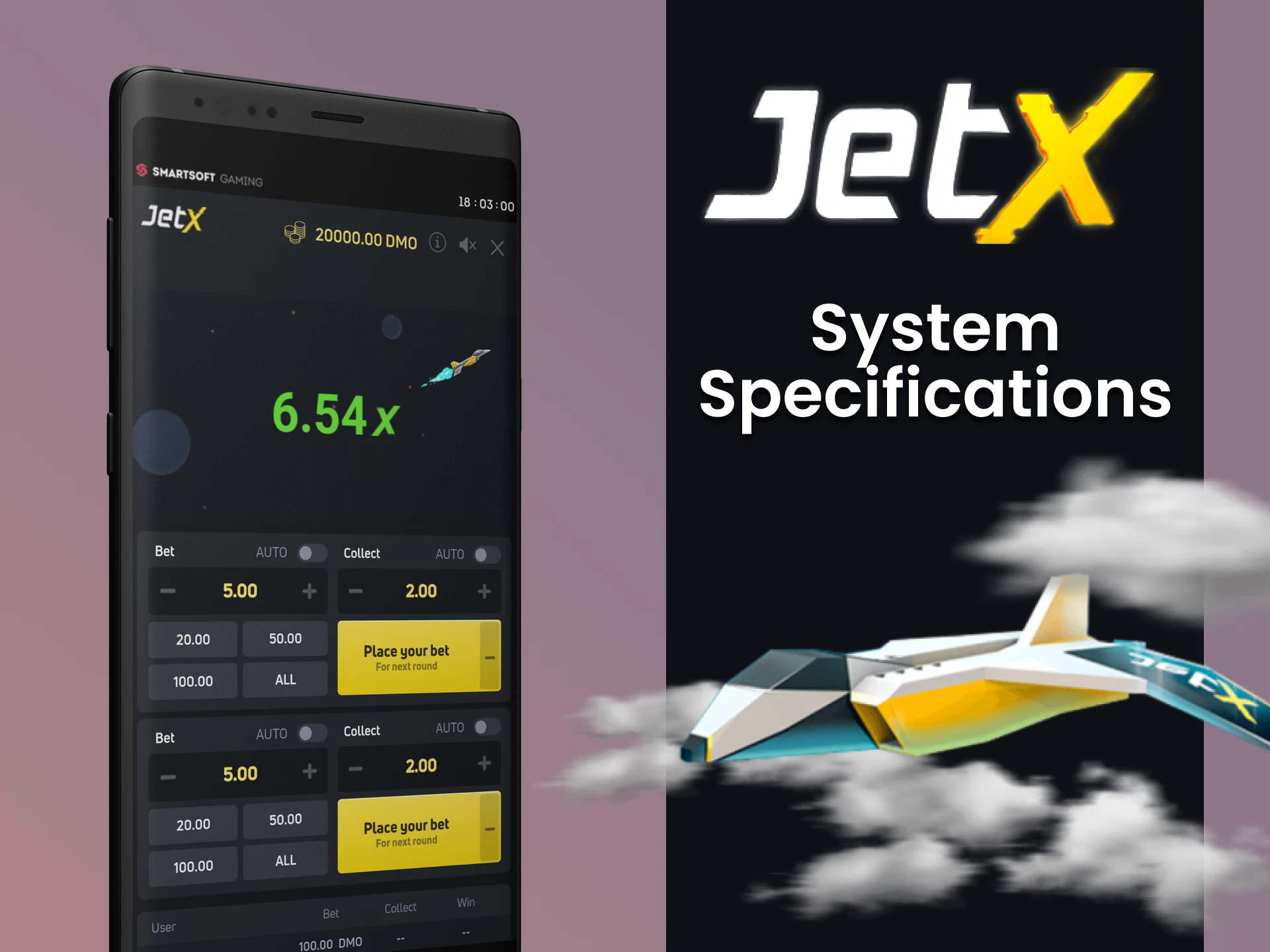 We will talk about the characteristics of the phone for playing JetX.