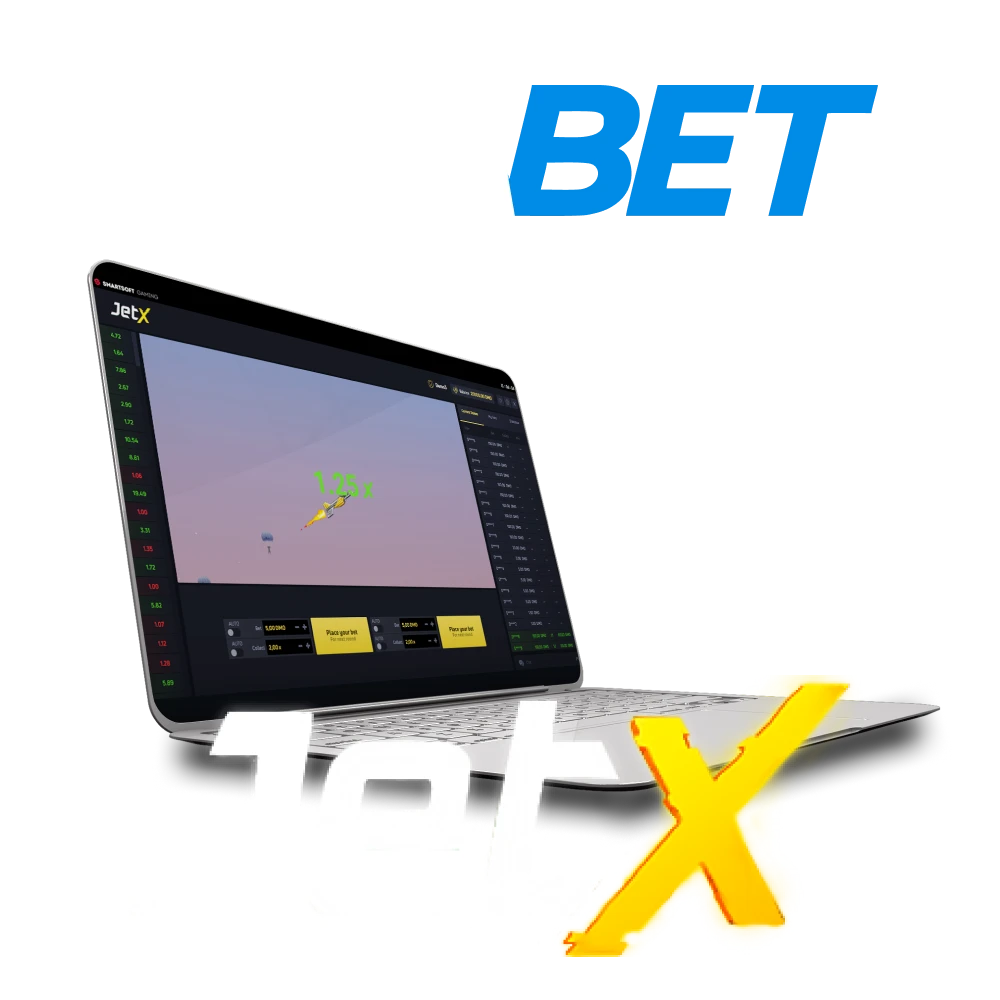 To play JetX, choose the 4rabet service.