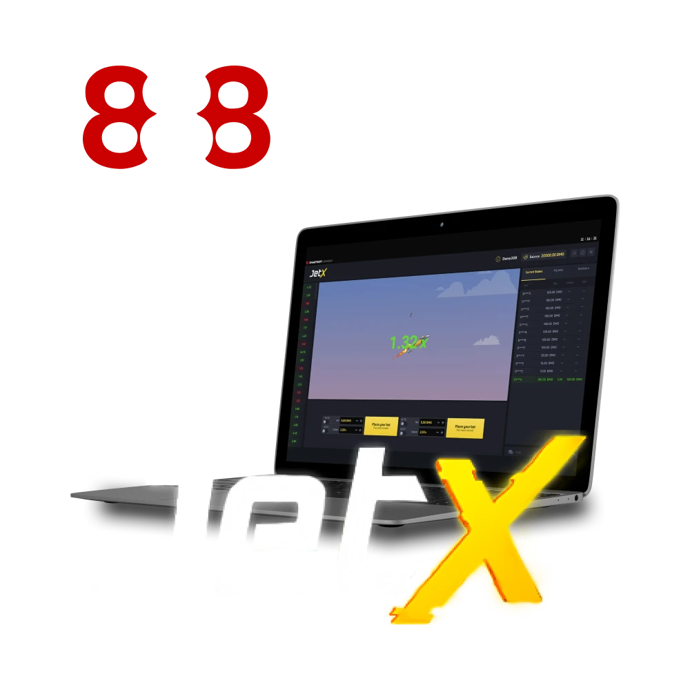 To play JetX, choose the 888starz.