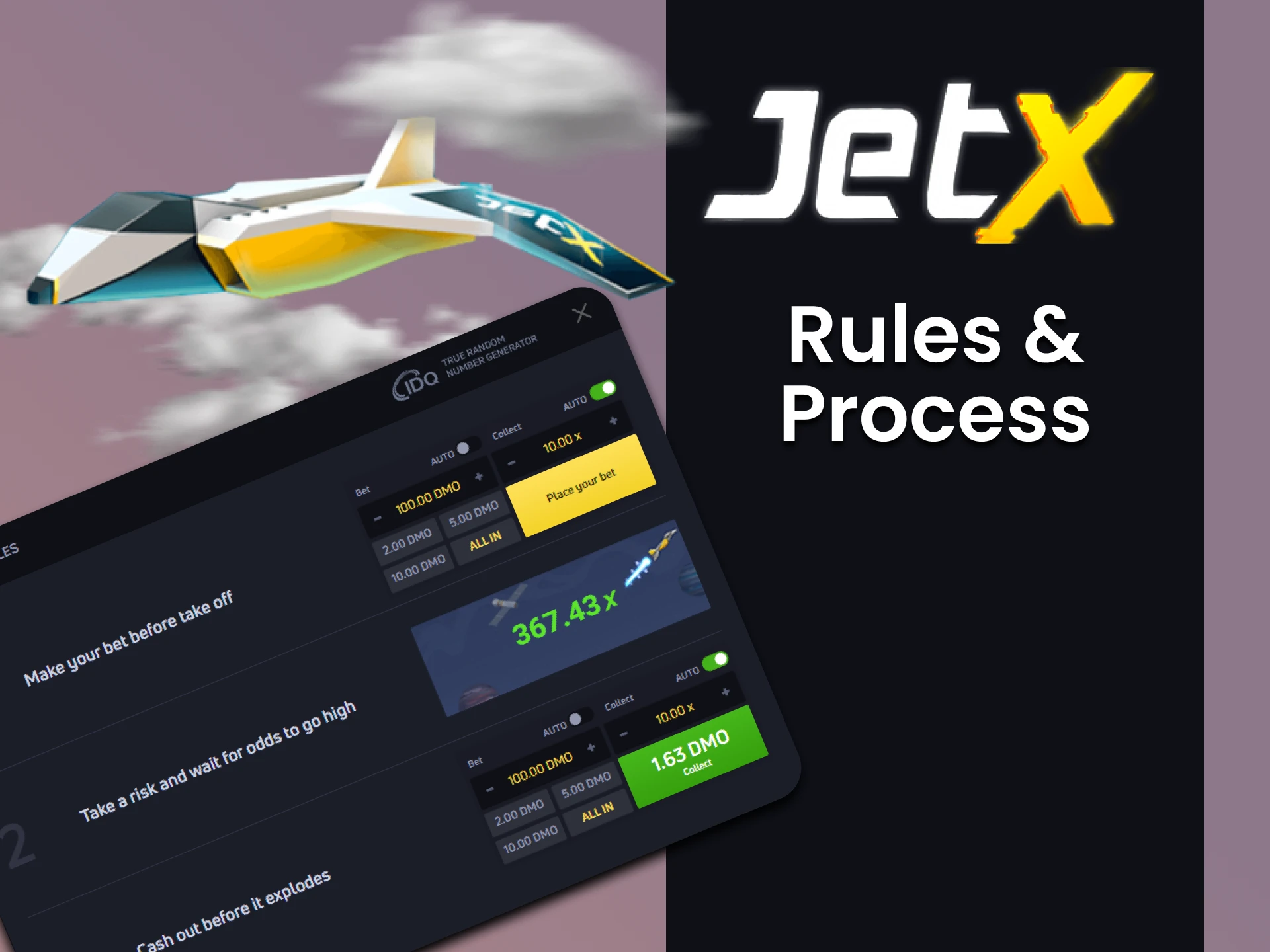 Learn the rules of the demo version of the JetX game.
