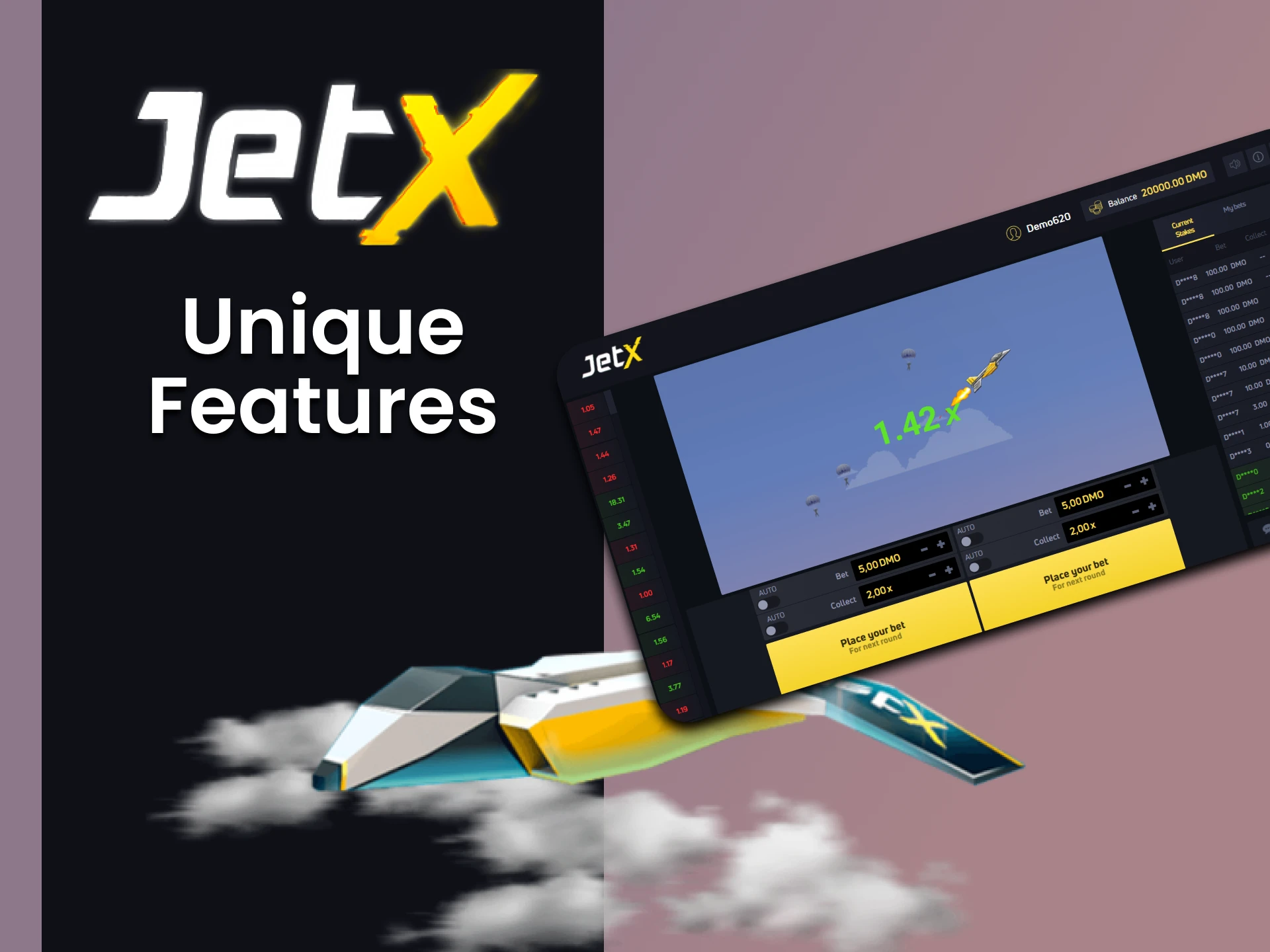 Find out what features JetX has to offer.