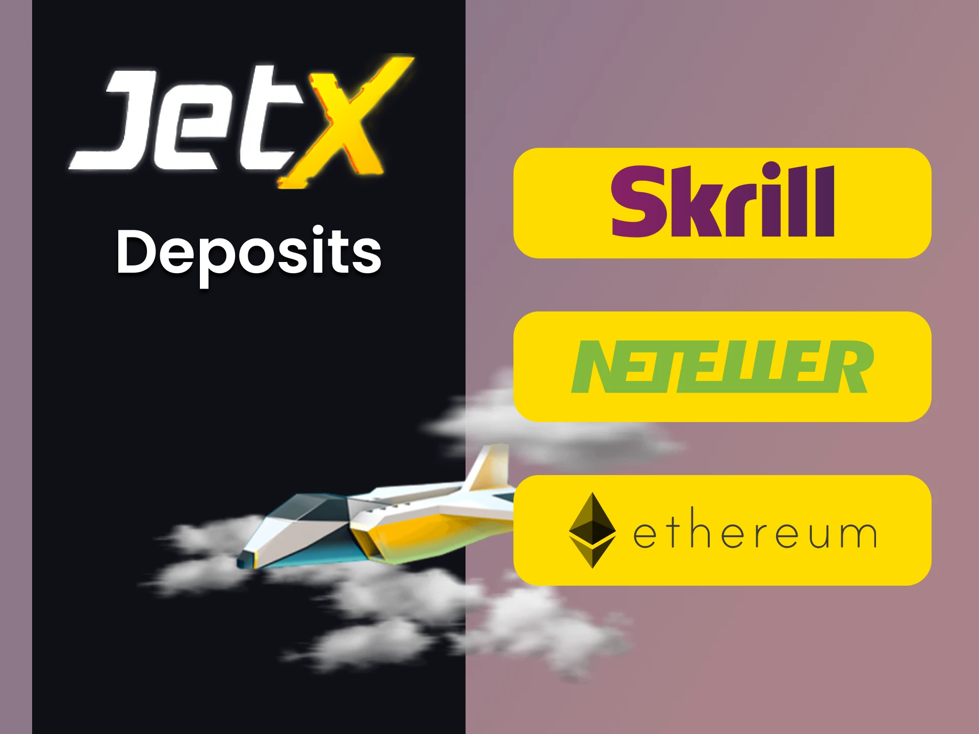 Find out what deposit methods are available for the JetX game.