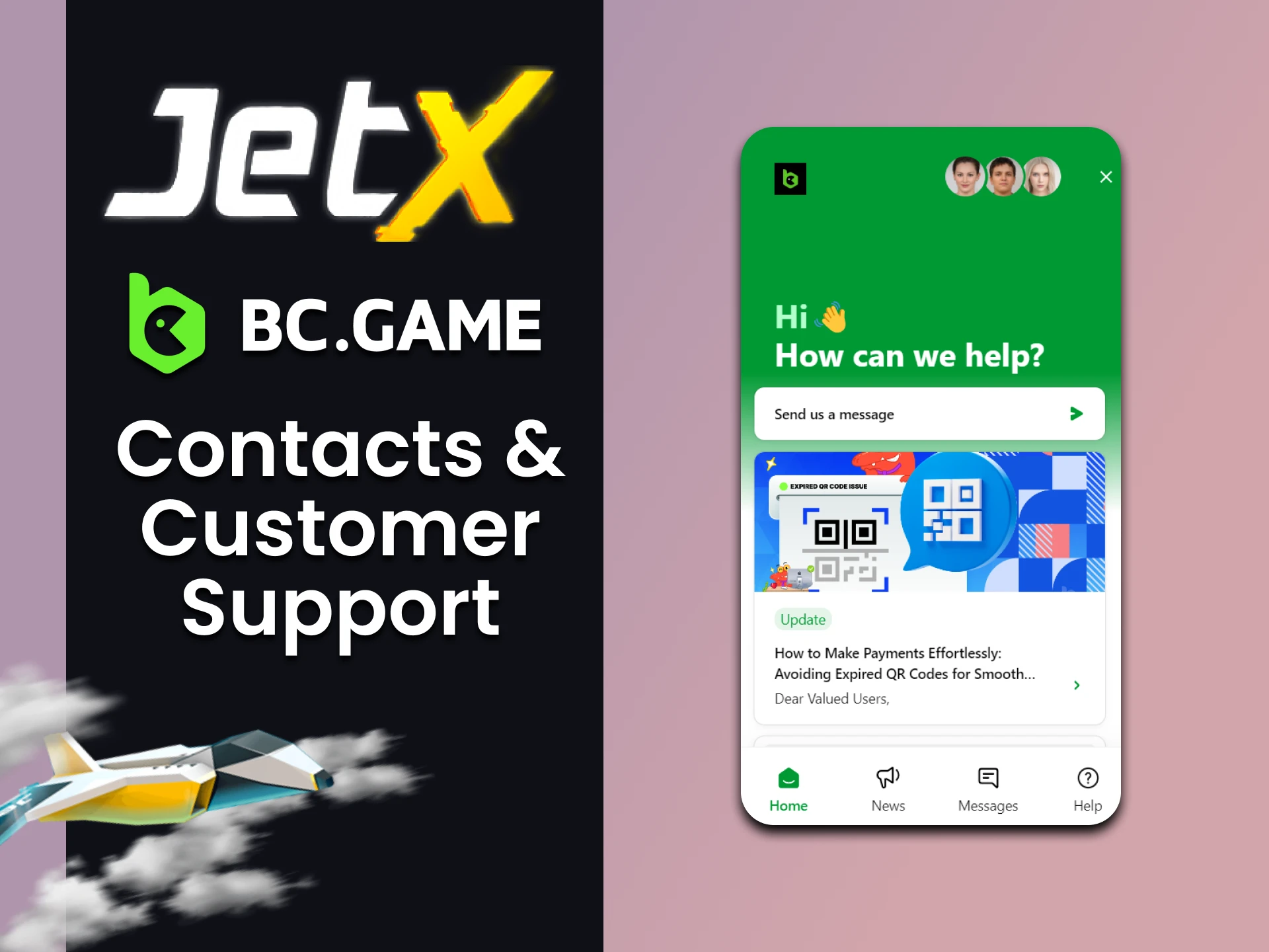 You can always contact the BC Game support team for the JetX game.