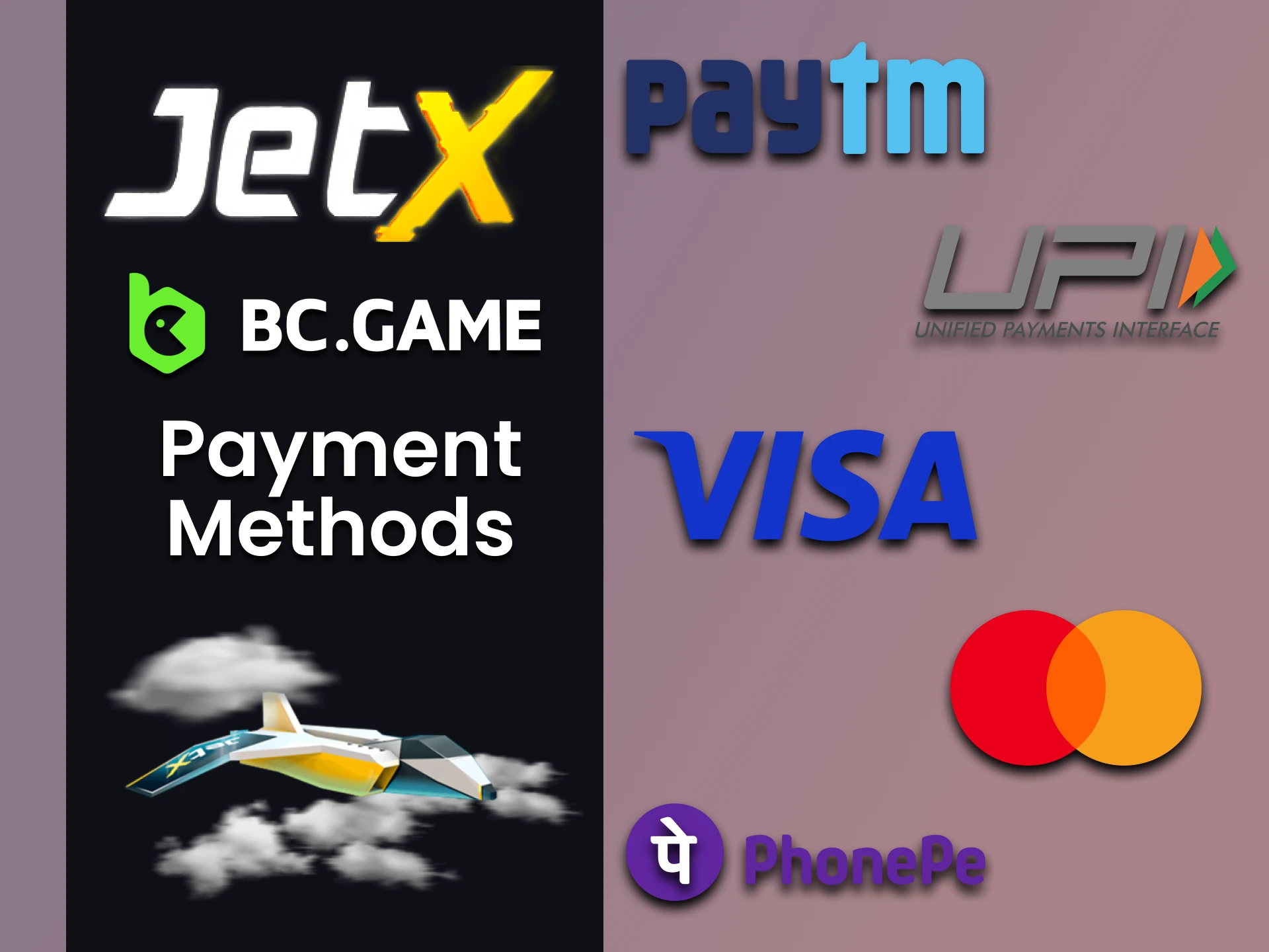 We will tell you about payment methods for JetX on BC Game.