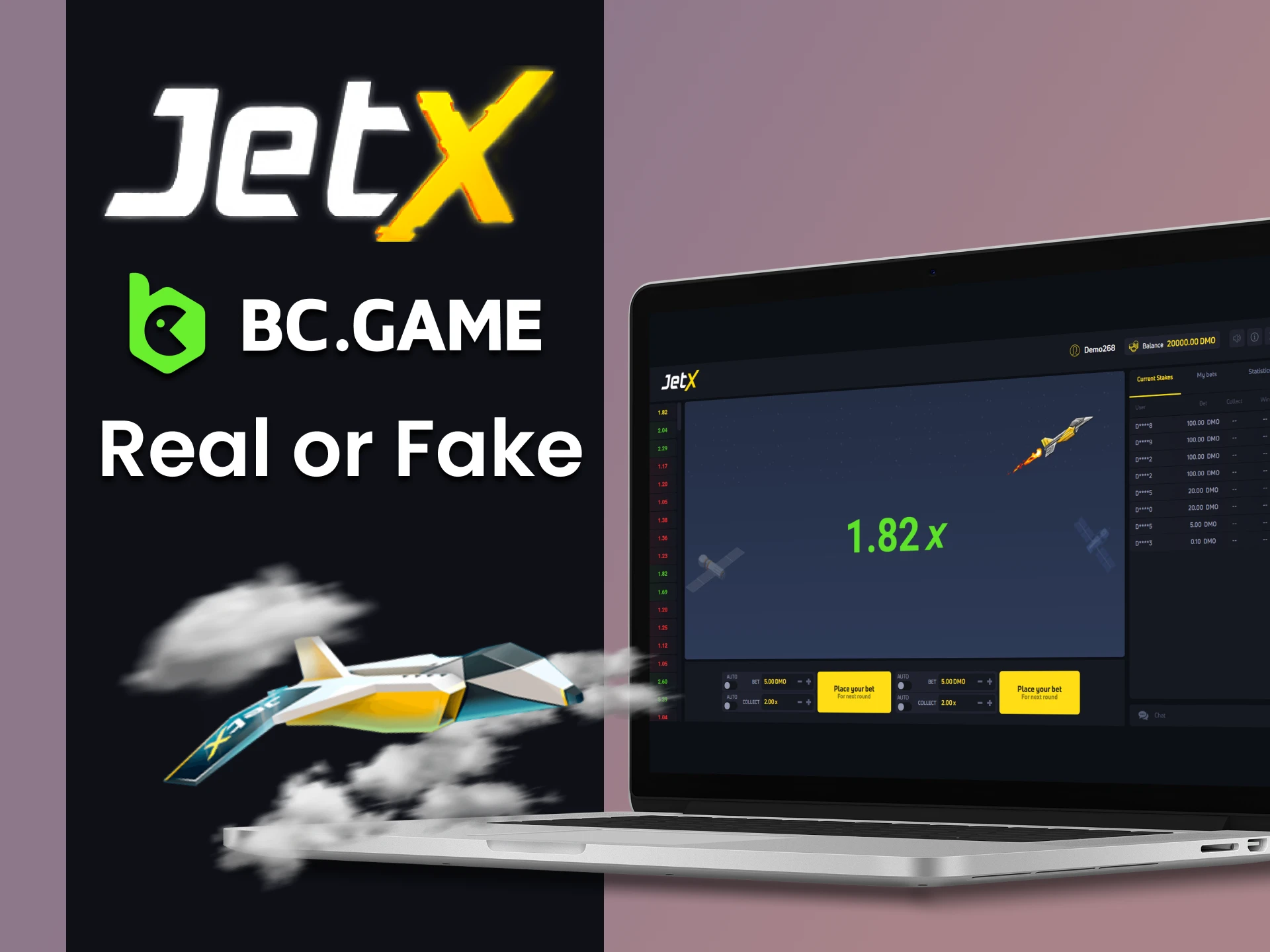 You can actually play JetX on BC Game.